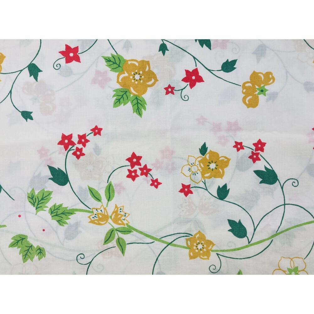 Tastemaker Pillowcase KING Yellow Red Orange Flowers J. P. Stevens percale USA V